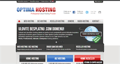 Desktop Screenshot of optimahosting.hr